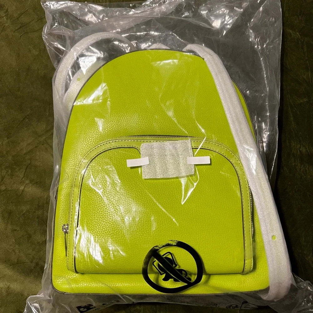 Michael Kors Large Jaycee Pebble Leather Backpack - Picture 2 of 9